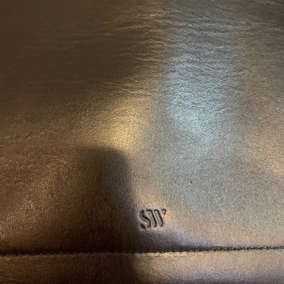 Stuart Weitzman Black /Silver Leather Tote - Picture 2 of 10